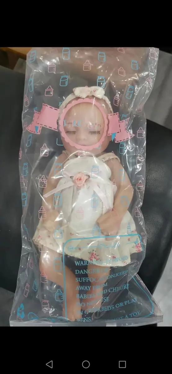 JRLCGYP Realistic Reborn Baby Girl Doll 10 Inches (25.4 cm) with Flower Dress | Soft Vinyl, Lifelike Newborn Look, Ideal Birthday Gift for Kids 3+ - view 6