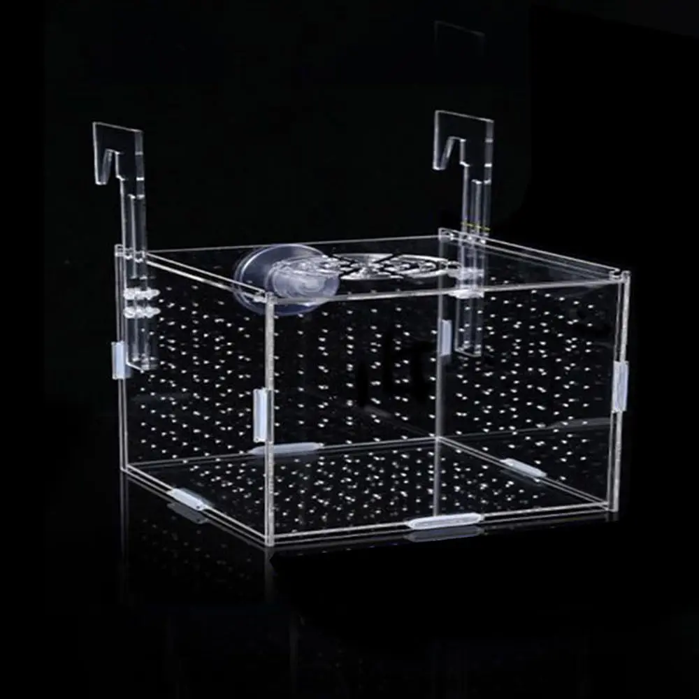 JOBEDE Acrylic Fish breeding Box 6*4*4 inch | Fish Isolation Breeder Aquarium Tank - main product image