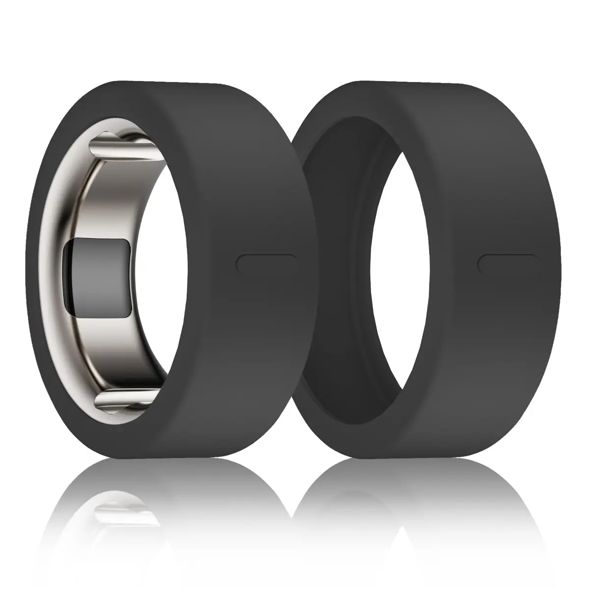 BandSmith Silicone Ring Cover for Oura Ring Gen 3/4, Size M (11/12/13) | Protects Smart Ring During Activities - main product image