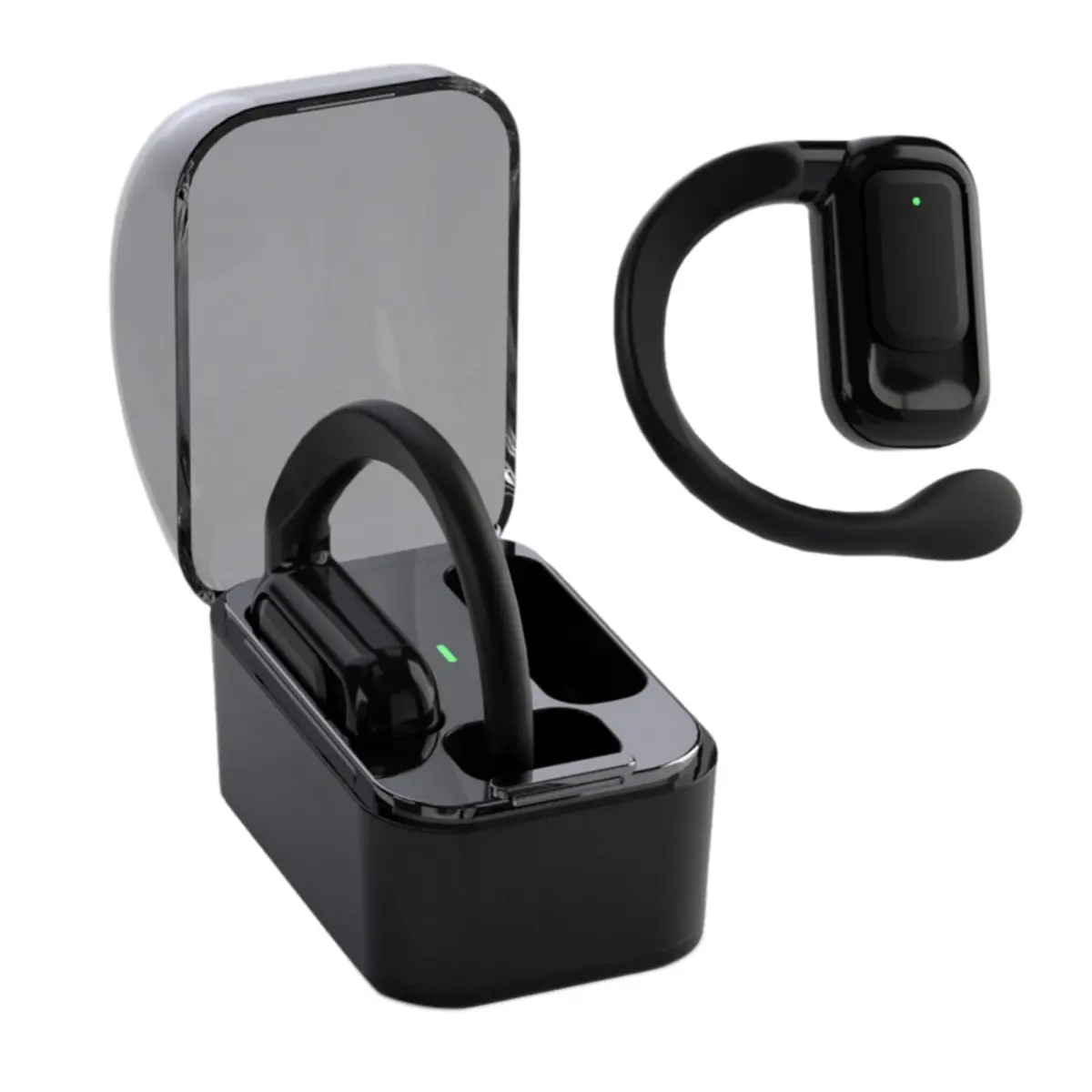 Yoidesu BL02 Translator Earbuds with Digital Display, BT 5.3, 144 Languages Voice Translator Device, Noise Cancellation, HiFi Stereo Earbuds (Black) - main product image