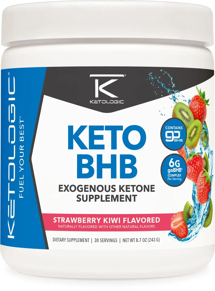 Ketologic Keto BHB (Strawberry Kiwi) 30 Servings | Keto Salts for Metabolic Support - main product image