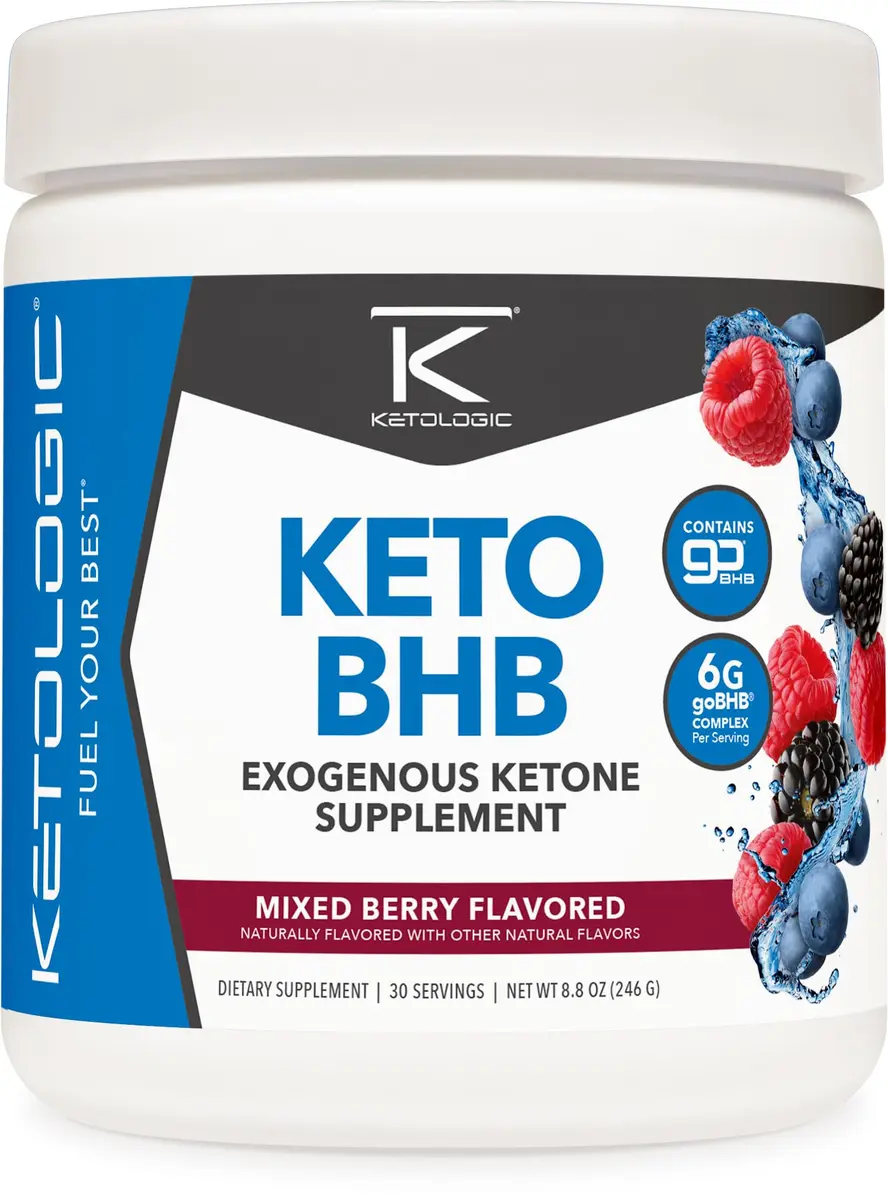 Ketologic Keto BHB (Mixed Berry) 8.8oz | Supports Ketosis & Mental Clarity - main product image