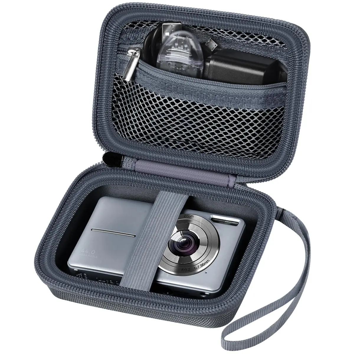 ALKOO Grey Camera Case for Kodak Pixpro & Camkory Cameras, 13.3cm (5.25") | Protects Compact Digital Cameras - main product image