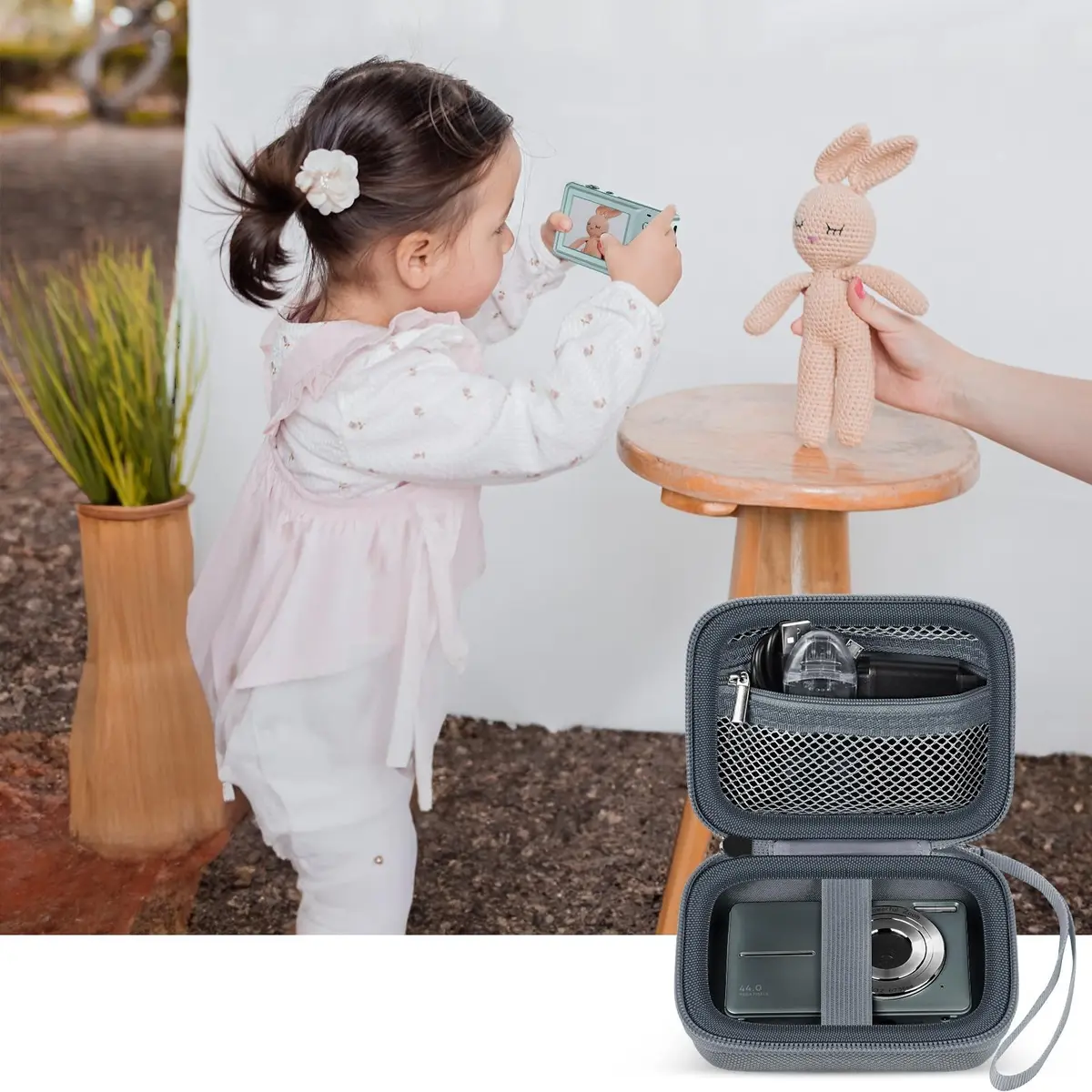 ALKOO Grey Camera Case for Kodak Pixpro & Camkory Cameras, 13.3cm (5.25") | Protects Compact Digital Cameras - view 7