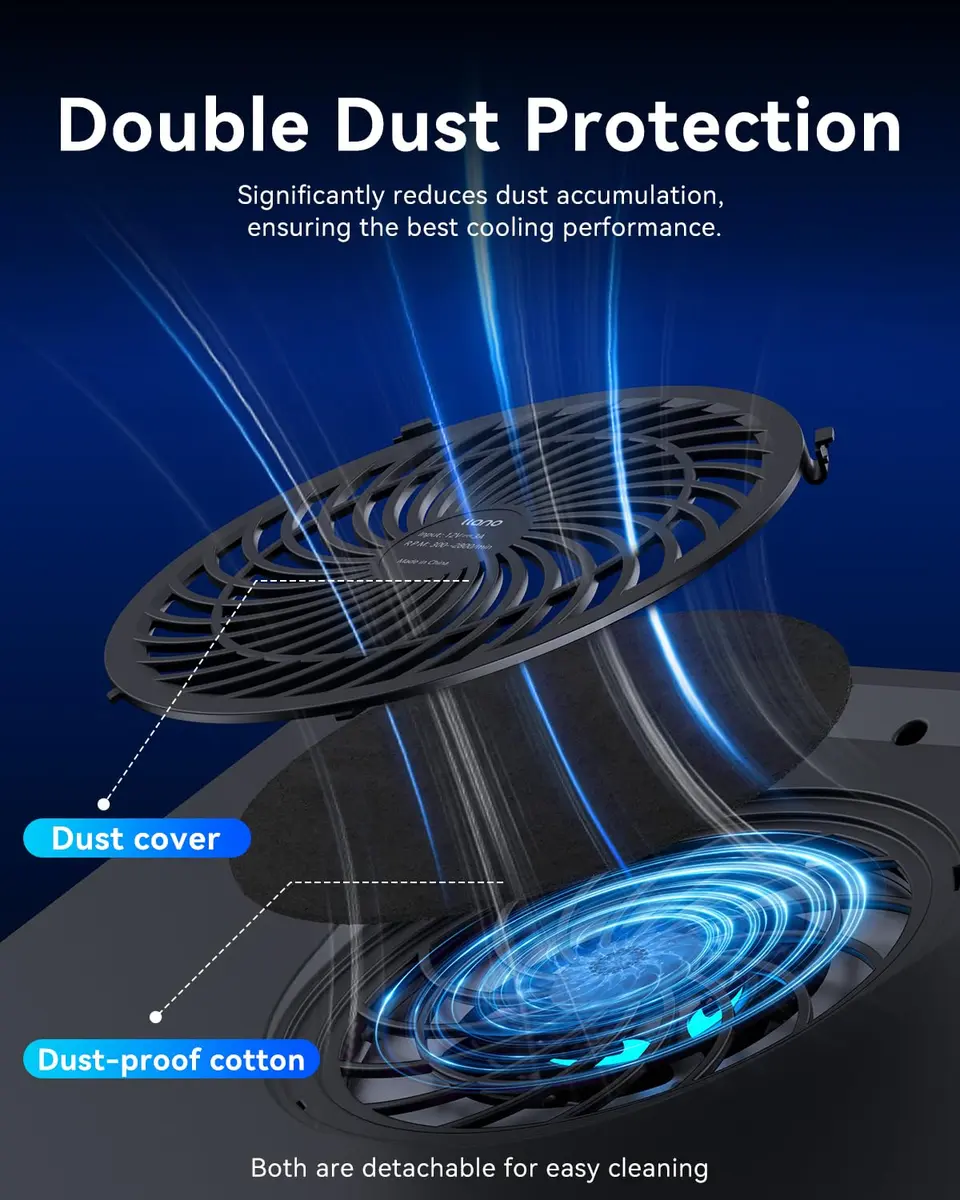 llano Dust Cover Set for V12, V12 Ultra & V13 Laptop Cooling Pads | Dust & Debris Protection (100-120 chars) - view 2