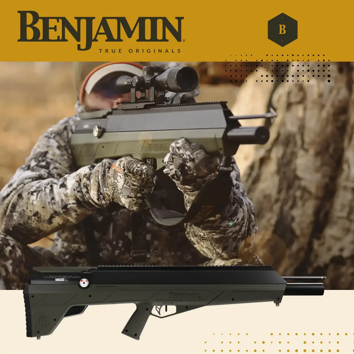 Benjamin Airbow M600 | 33.5-inch PCP Airbow with 8 Shots at 600 FPS - view 6