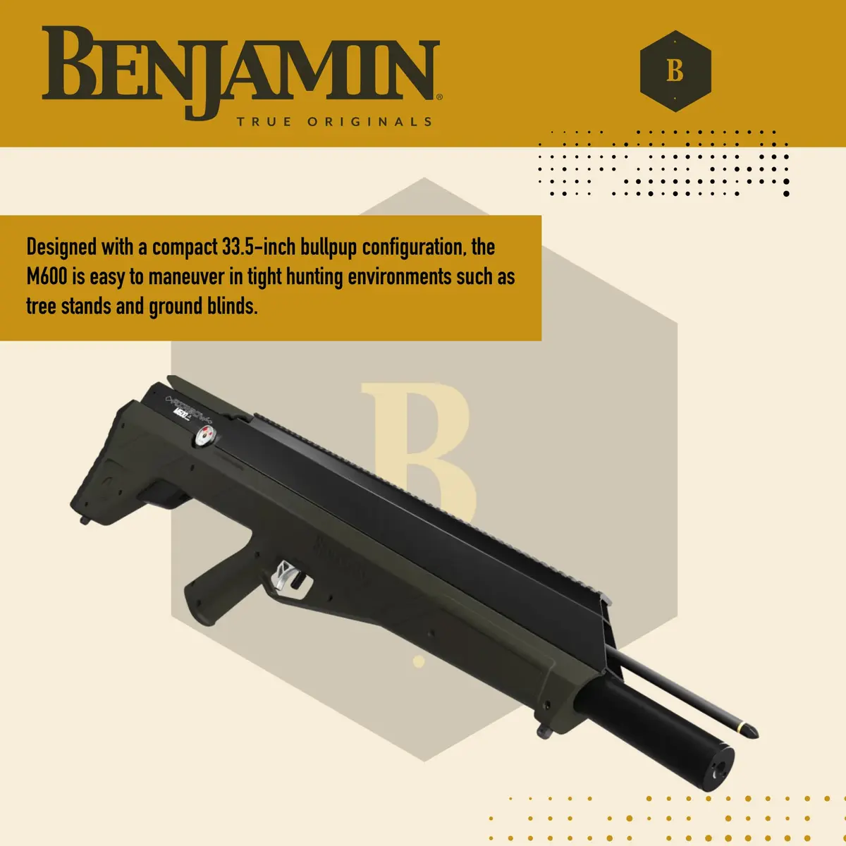 Benjamin Airbow M600 | 33.5-inch PCP Airbow with 8 Shots at 600 FPS - view 2