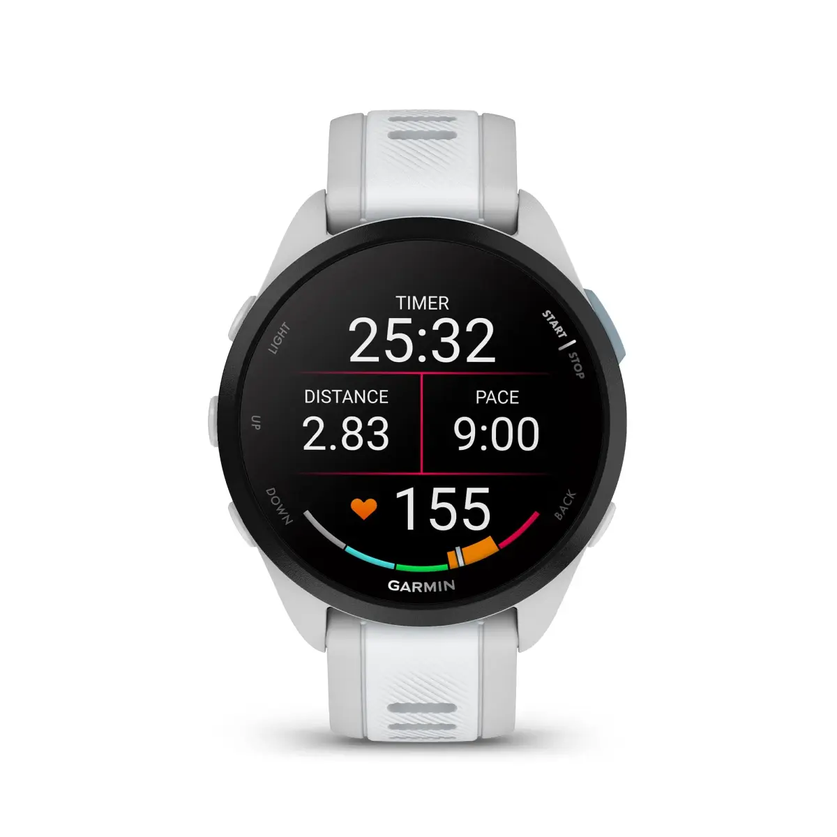 Garmin Forerunner® 165 Running Smartwatch 43mm Whitestone | AMOLED Touchscreen GPS - view 2