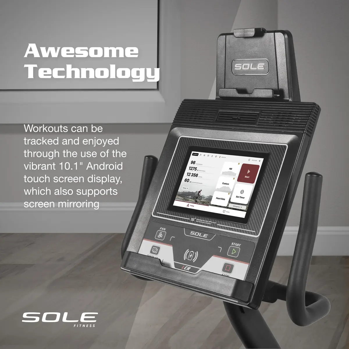 SOLE LCR Recumbent Exercise Bike | Advanced Home Workout Equipment with Bluetooth & Touch Screen - view 3
