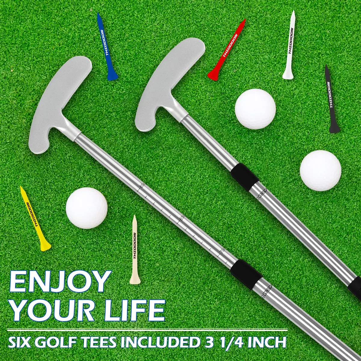 THIODOON Silver Golf Putter | Adjustable Length, Ambidextrous, Portable (70-120 chars) - view 6