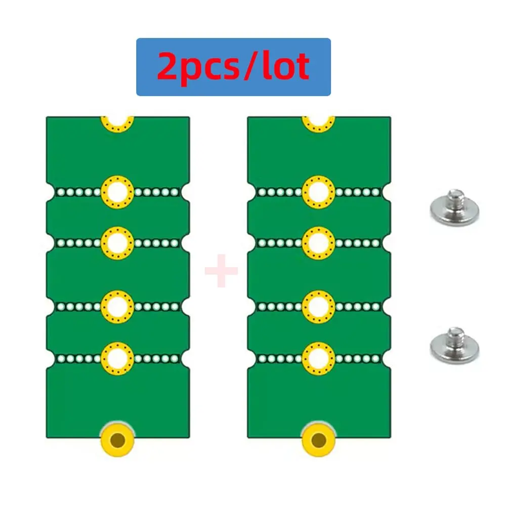 xiwai 2pcs M.2 NGFF NVME Adapter Brackets Support 2230-2280 | Convert & Extend SSD Compatibility - view 7