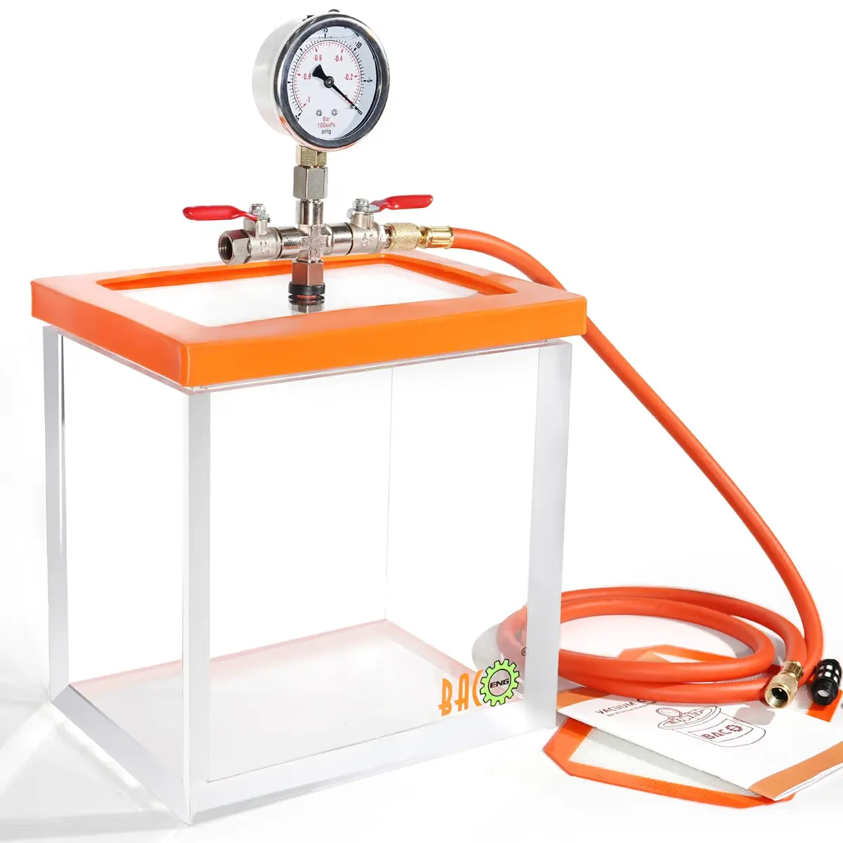 BACOENG 1.5 Gallon Acrylic Vacuum Chamber for Resin & Epoxies | Durable, Transparent, Reusable - main product image