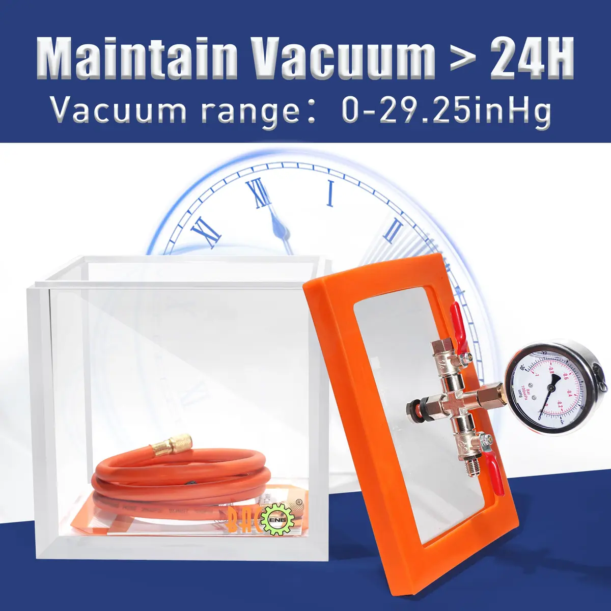 BACOENG 1.5 Gallon Acrylic Vacuum Chamber for Resin & Epoxies | Durable, Transparent, Reusable - view 7