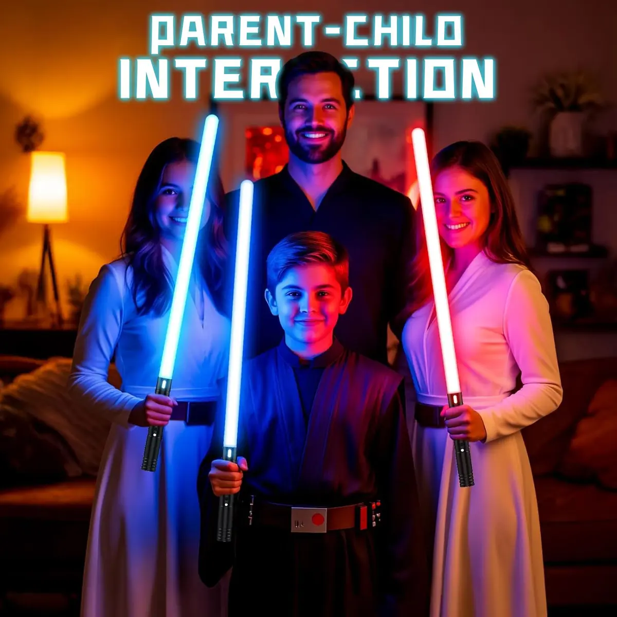 CSNDICE Lightsaber 2 Pack, Metal Hilt, 20 RGB Colors | Dual-Mode Dueling Toy for Kids & Adults - view 9