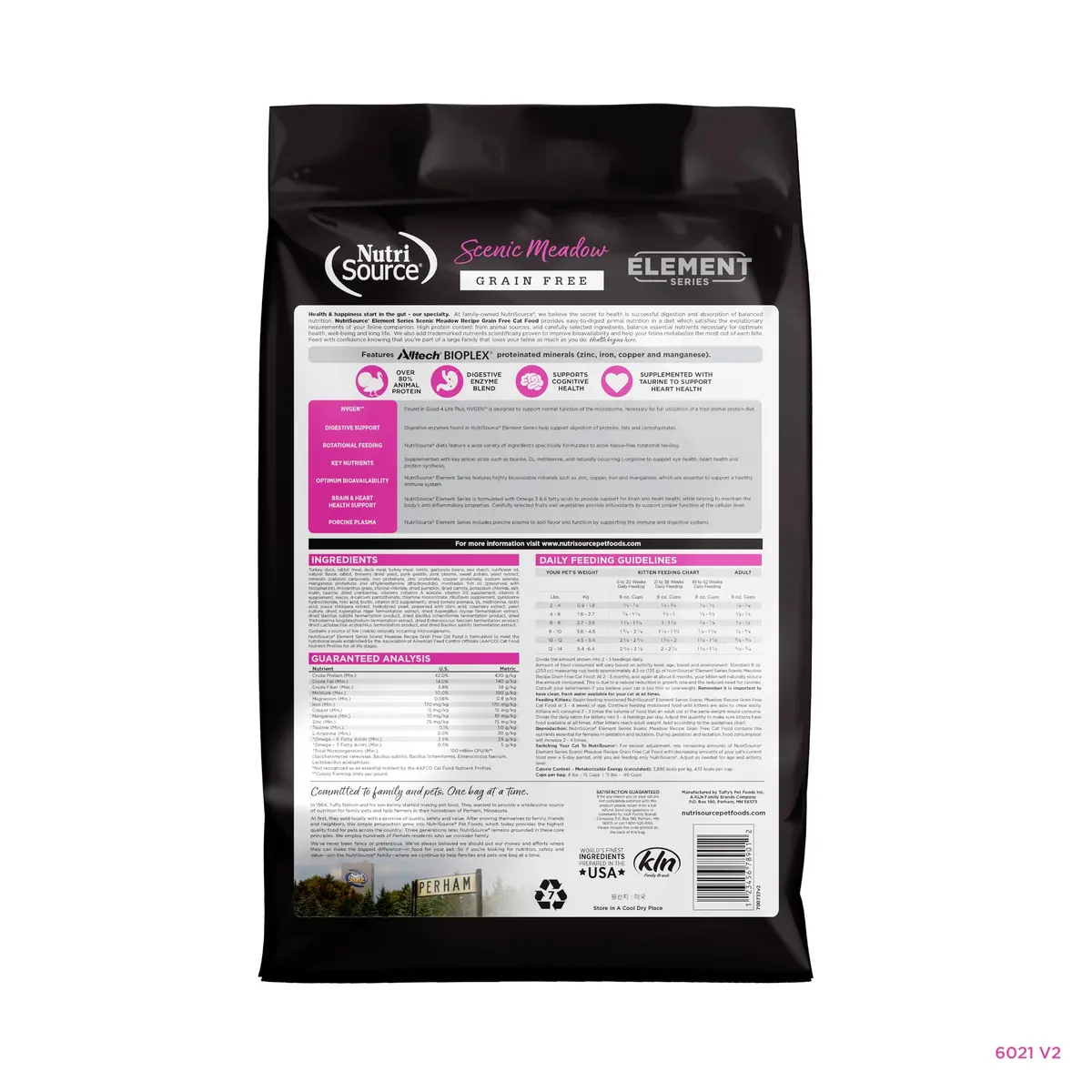 NutriSource Element Series Scenic Meadow Grain Free Dry Cat Food | High Protein, All Life Stages, 4 lb - view 7