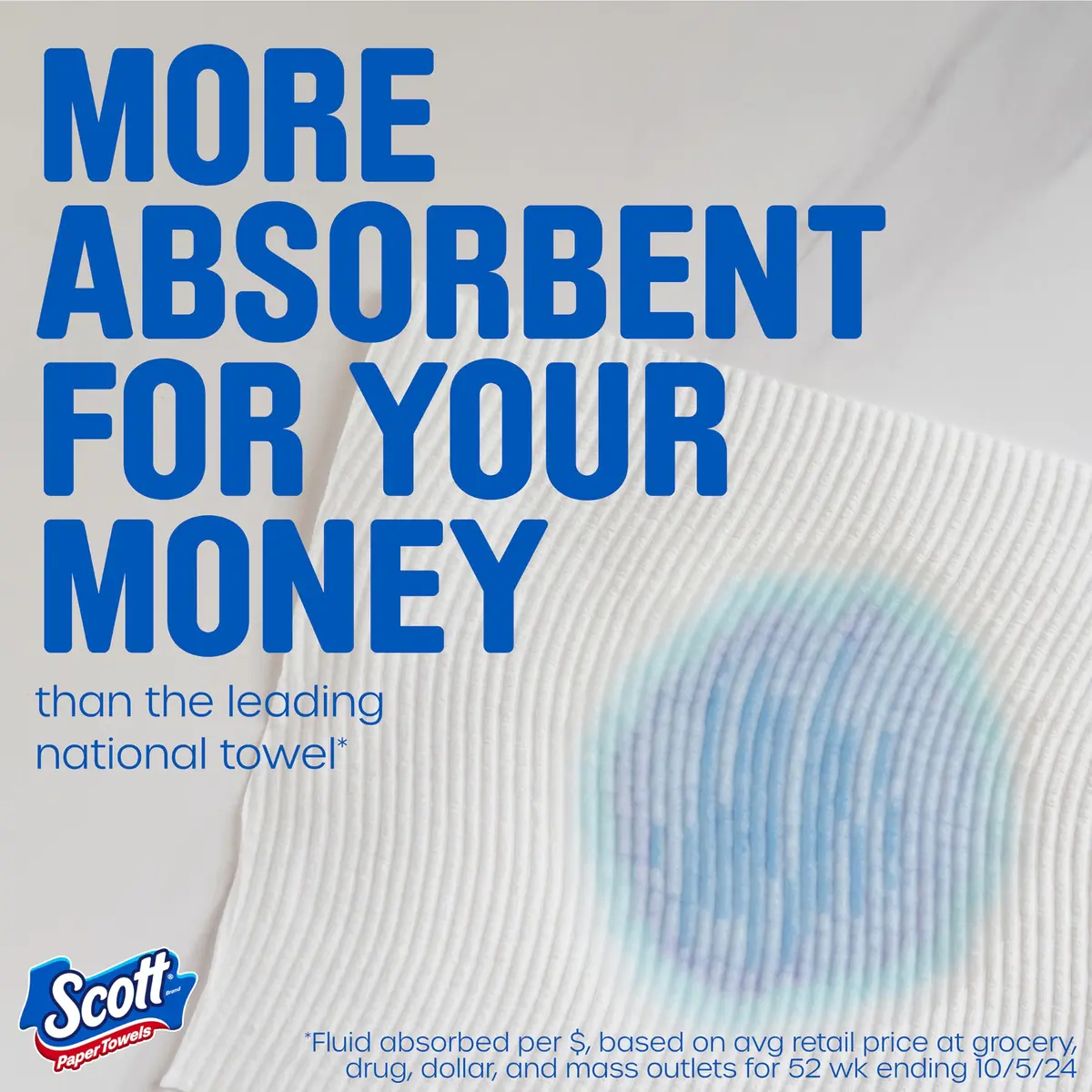 Scott Paper Towels Choose-A-Sheet 30 Double Rolls | Absorbent & Virtually Lint-Free (100 Sheets/roll) - view 4