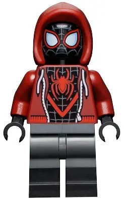 LEGO Superheroes Spider-Man: Miles Morales Minifigure with Skateboard and Web Blasts | Authentic LEGO Character for Kids 6+ - view 4