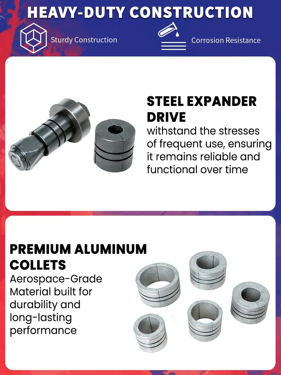 Punmew Exhaust Pipe Expander 28mm | Heavy-Duty Auto Exhaust Tool for Tail Pipe Expansion - view 6