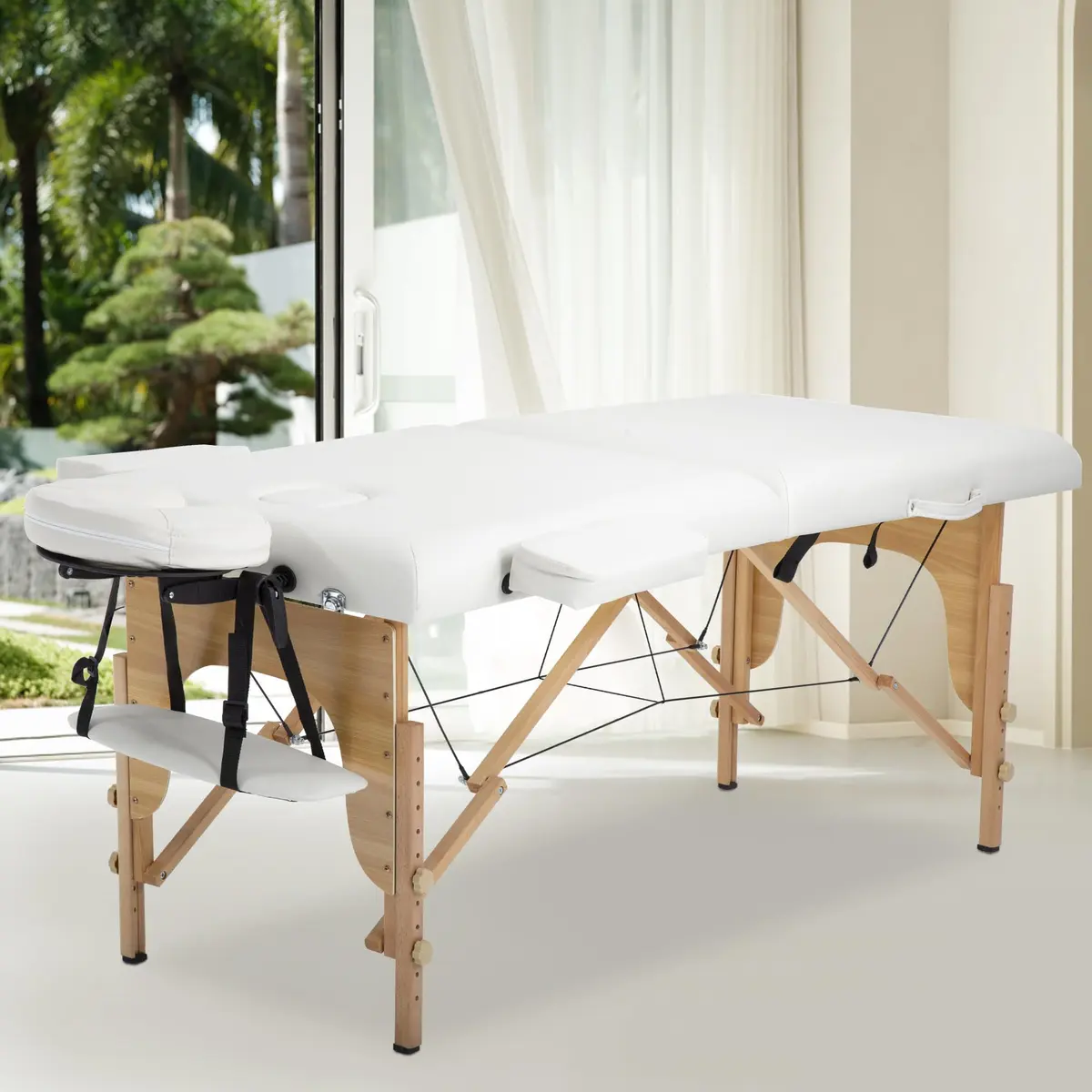 PayLessHere Massage Bed Portable Massage Table 24 inch Wide | Height Adjustable Spa Bed with Bolsters - view 7
