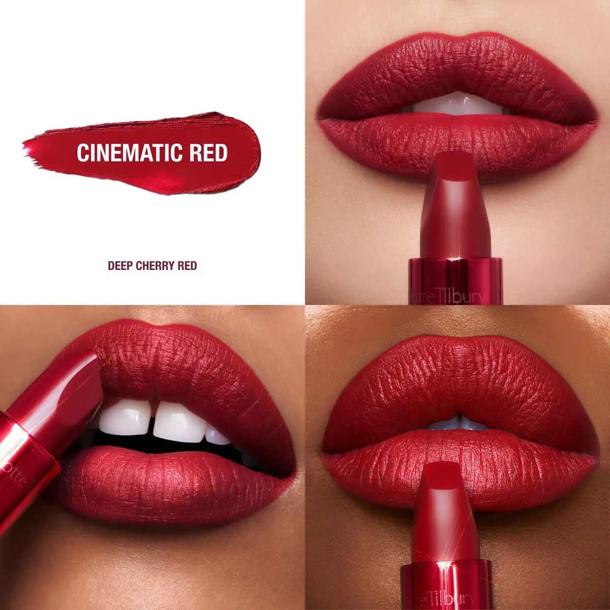 Charlotte Tilbury Matte Revolution Lipstick - Cinematic Red - 1.5g (0.05 oz) | Long-Lasting Hydrating Matte Finish - view 2