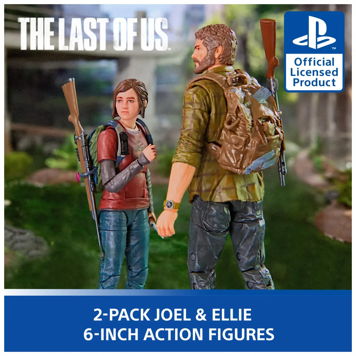 PlayStation The Last of Us Joel & Ellie 6" Deluxe Figure 2-Pack | Collectible Action Figures with 30+ Articulation Points - view 2