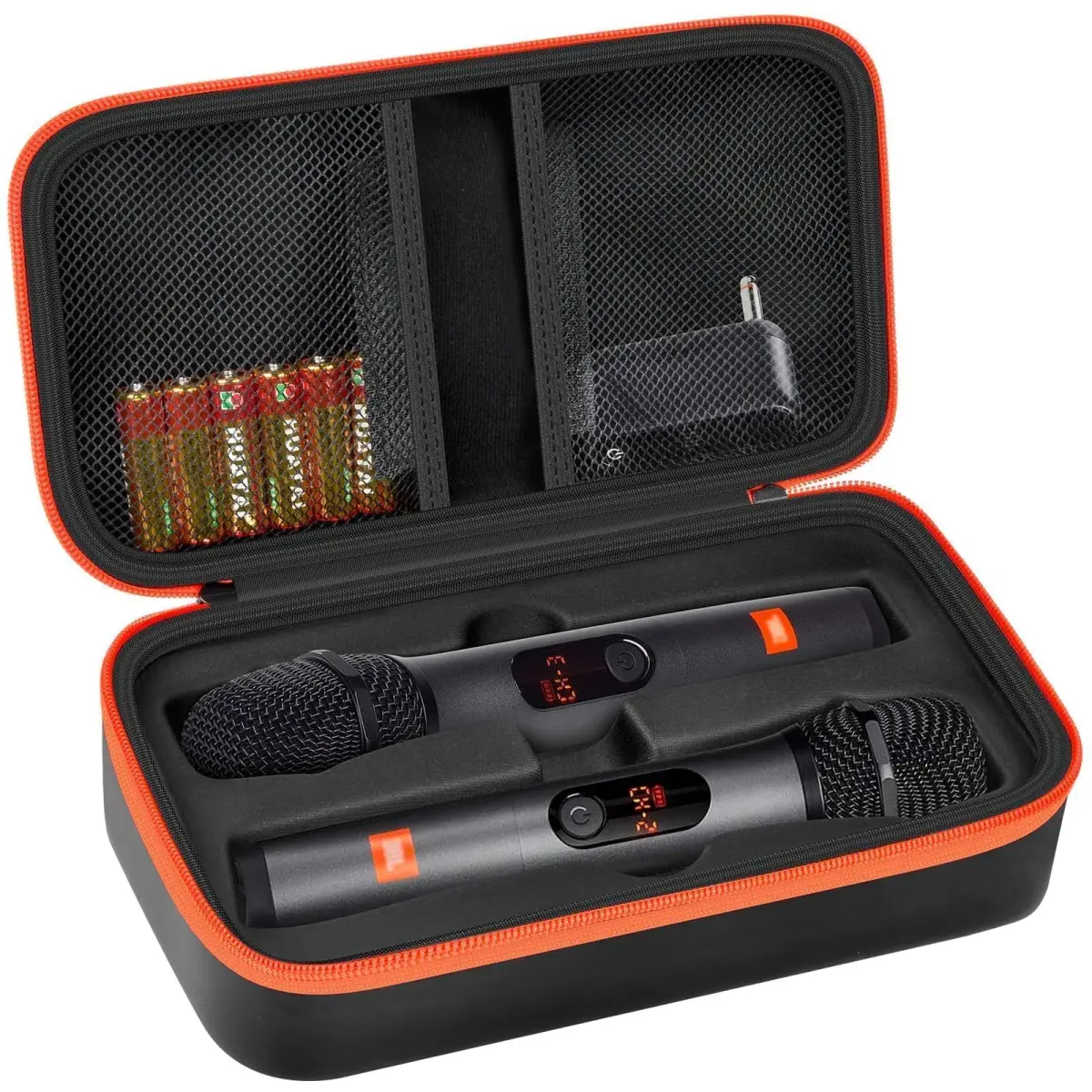 Againmore Dual Microphone Case for JBL PartyBox Wireless Mics, 11 x 6 x 3.25 inches | Precision Fit for Secure Transport - main product image