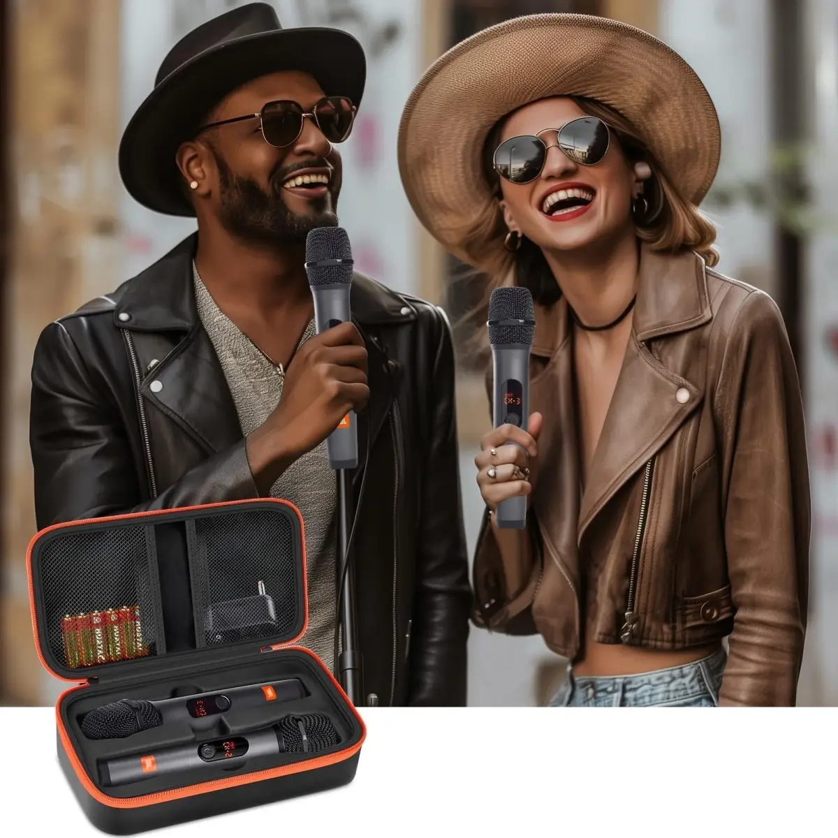Againmore Dual Microphone Case for JBL PartyBox Wireless Mics, 11 x 6 x 3.25 inches | Precision Fit for Secure Transport - view 8