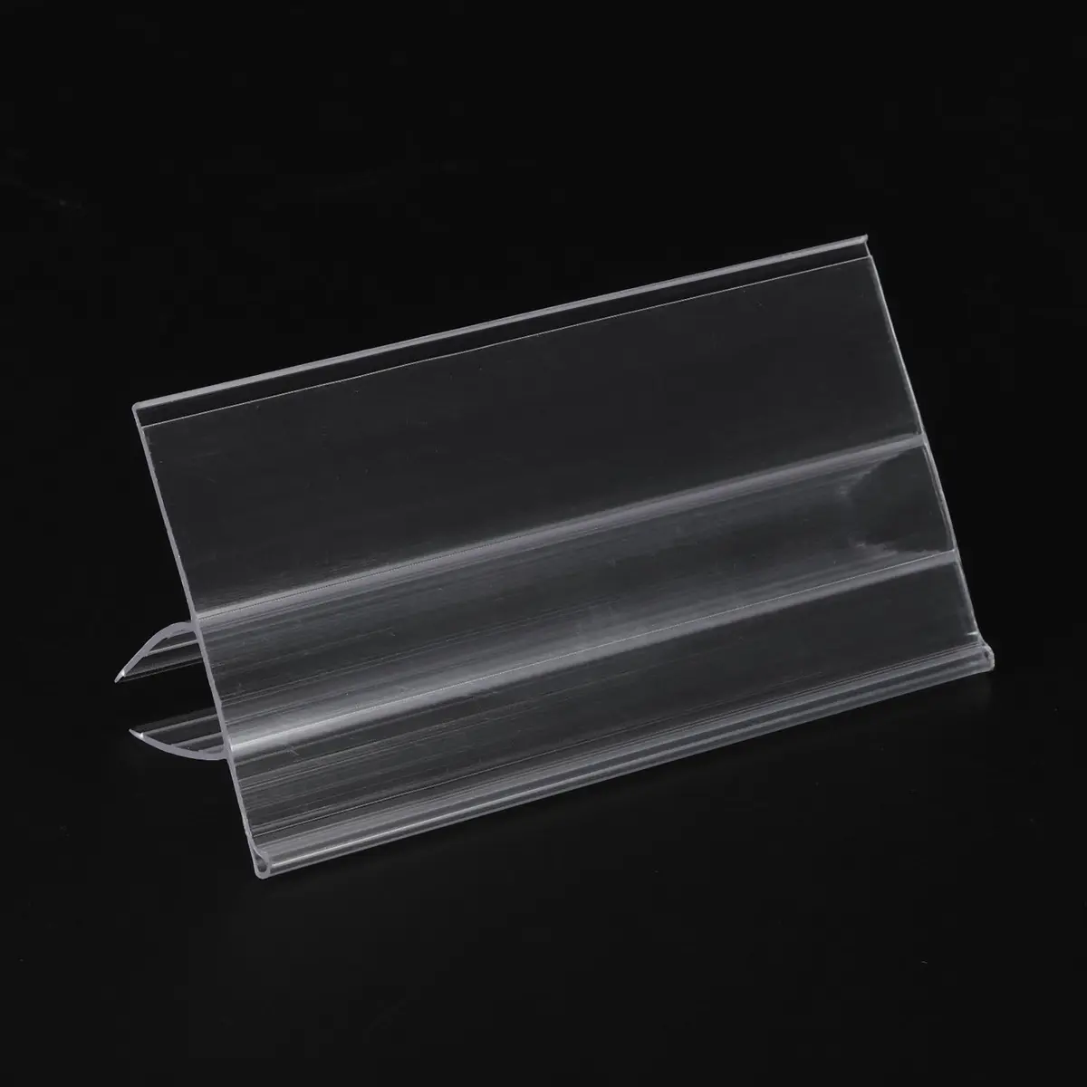 PATIKIL Clear Plastic Label Holders with Blank Labels, 30 Pack, Fits 7-12mm Shelves | Retail Store Price Tag Holders - view 4