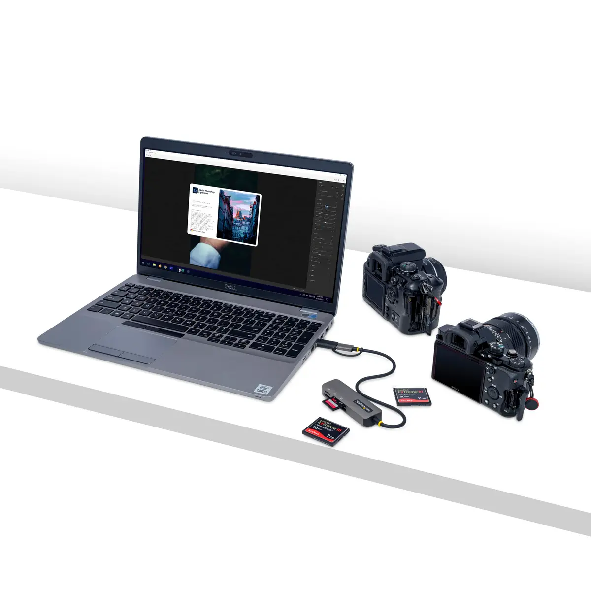 StarTech.com USB-C USB-A Multi-Card Reader | 5Gbps USB 3.0, SD/microSD/CF Slots, Plug & Play - view 5