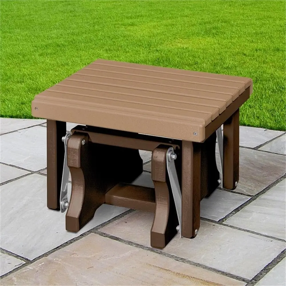 American Furniture Classics Model 601CTB Gliding Ottoman in Cedar and Tudor Brown | Heavy-Duty Coastal Design - view 2