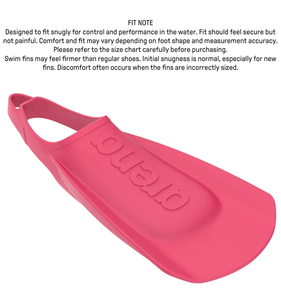 Arena Unisex Adult Comfortable Lightweight Swim Training Fins with Short Blade, Pink, 700g (1.54lb) | Improve Leg Technique & Power - view 5