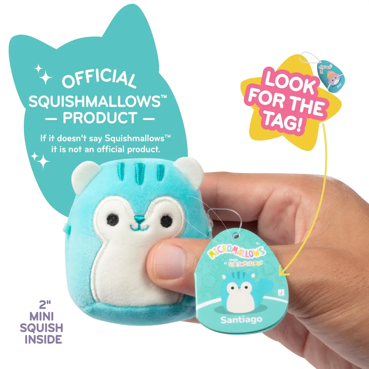 Squishmallows Micromallows Series 1 Mystery Mini Plush | Soft, Collectible 2" Toy for Kids & Teens - view 4