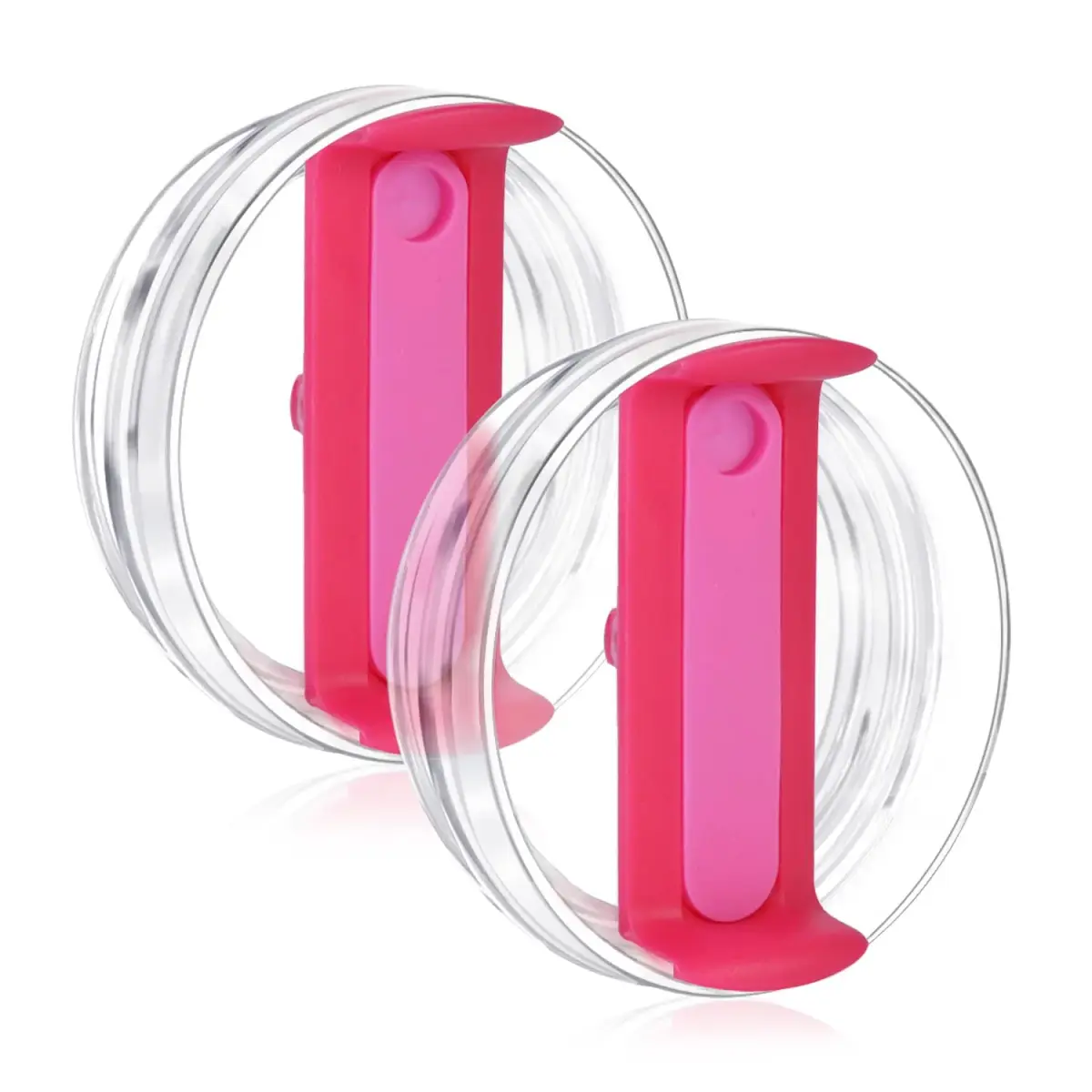 Horsdo 40oz Tumbler Lid - Rose Red Replacement Spill-Proof Cover for Stanley Quencher 2.0 - main product image