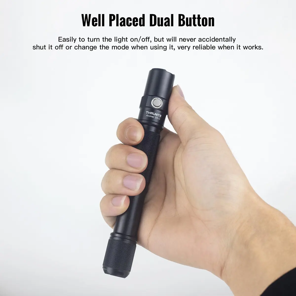 ThruNite Archer 2A C LED Rechargeable Flashlight 1018 Lumens | Waterproof, USB-C, Dual Switch - view 5