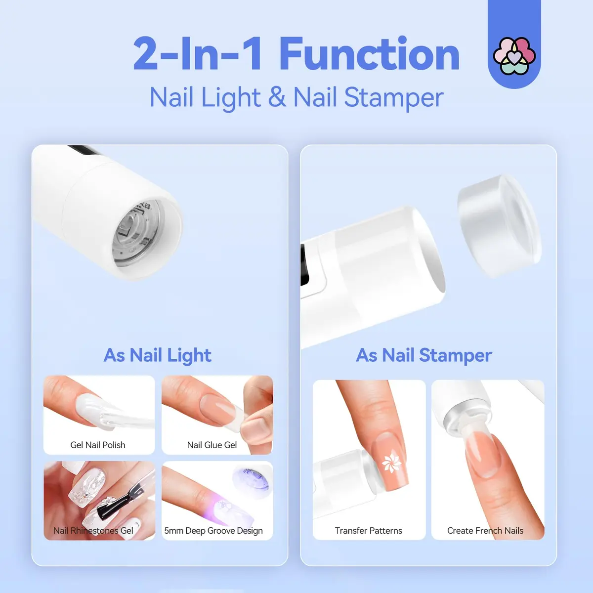 SAVILAND Flash Cure Nail Lamp U V Light for Gel Nails with Magnetic Stand 156 g (0.132 kg) | 8S Fast Cure - view 6