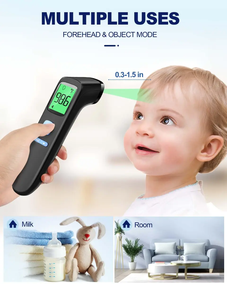 ANMEATE Non-Contact Forehead Thermometer 1 Second Result | Accurate Readings for Adults and Kids - view 5