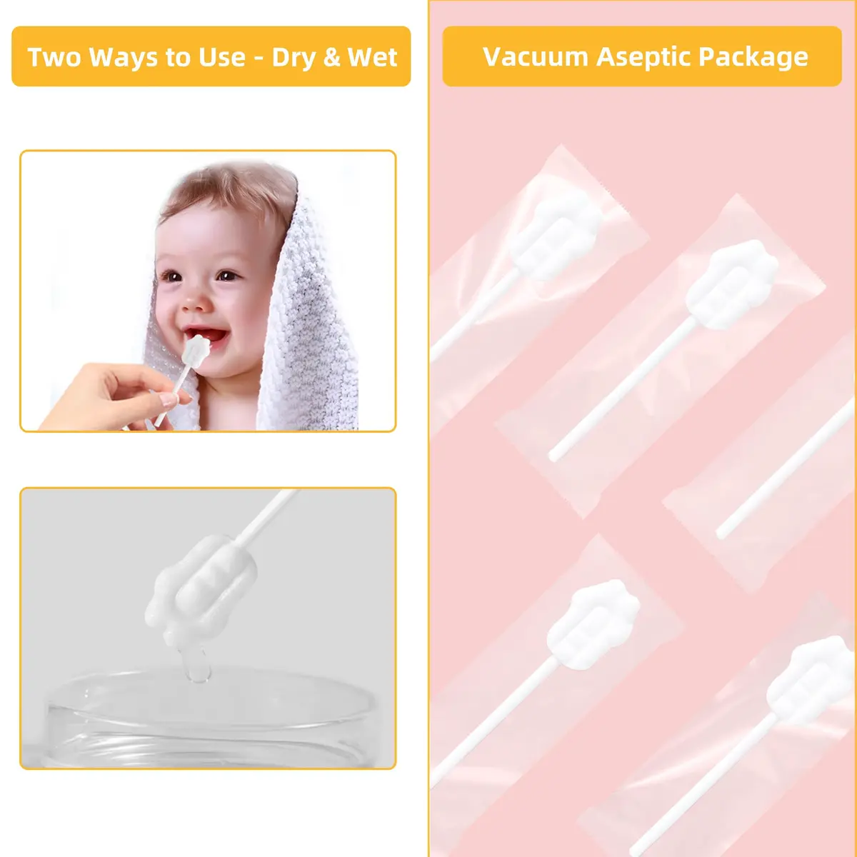 EASICUTI Baby Tongue Cleaner 52PCS | Infant Oral Hygiene & Teething Massage - view 6