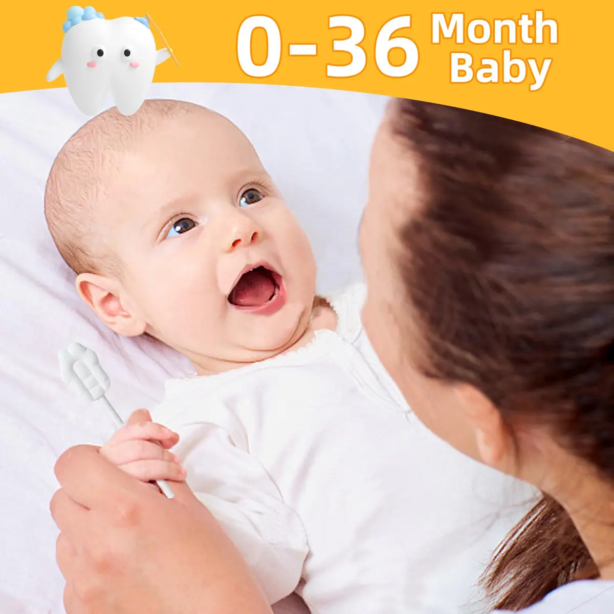 EASICUTI Baby Tongue Cleaner 52PCS | Infant Oral Hygiene & Teething Massage - view 7