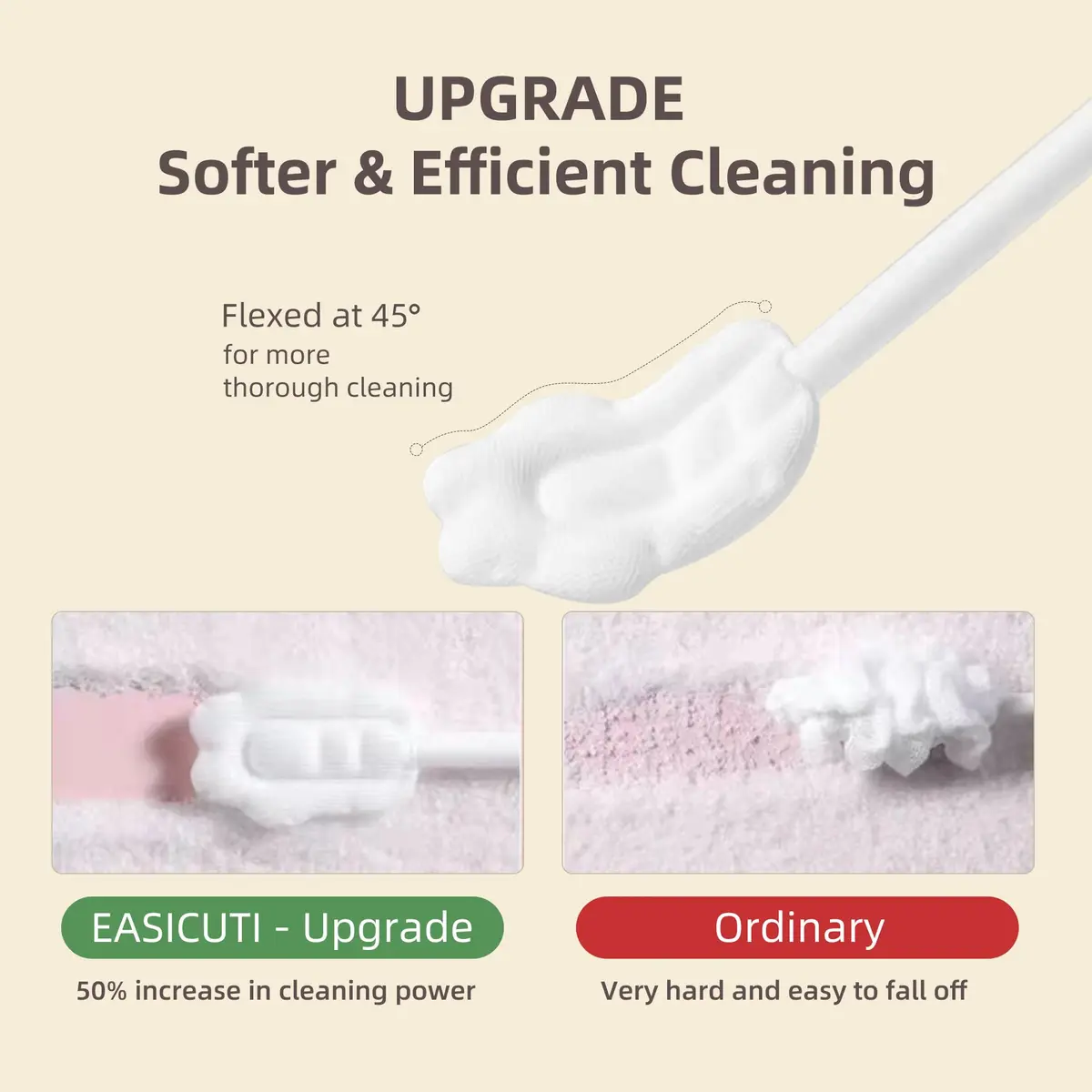 EASICUTI Baby Tongue Cleaner 52PCS | Infant Oral Hygiene & Teething Massage - view 3