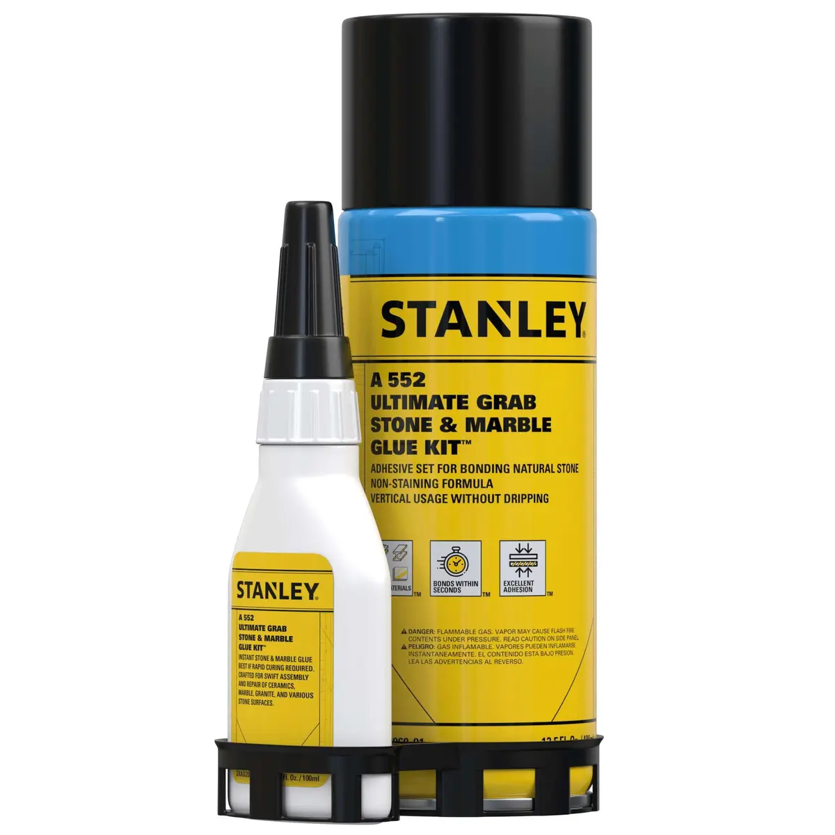 STANLEY Bonding Adhesive Spray Kit 13.5 fl oz | High-Strength Marble & Stone Glue - main product image