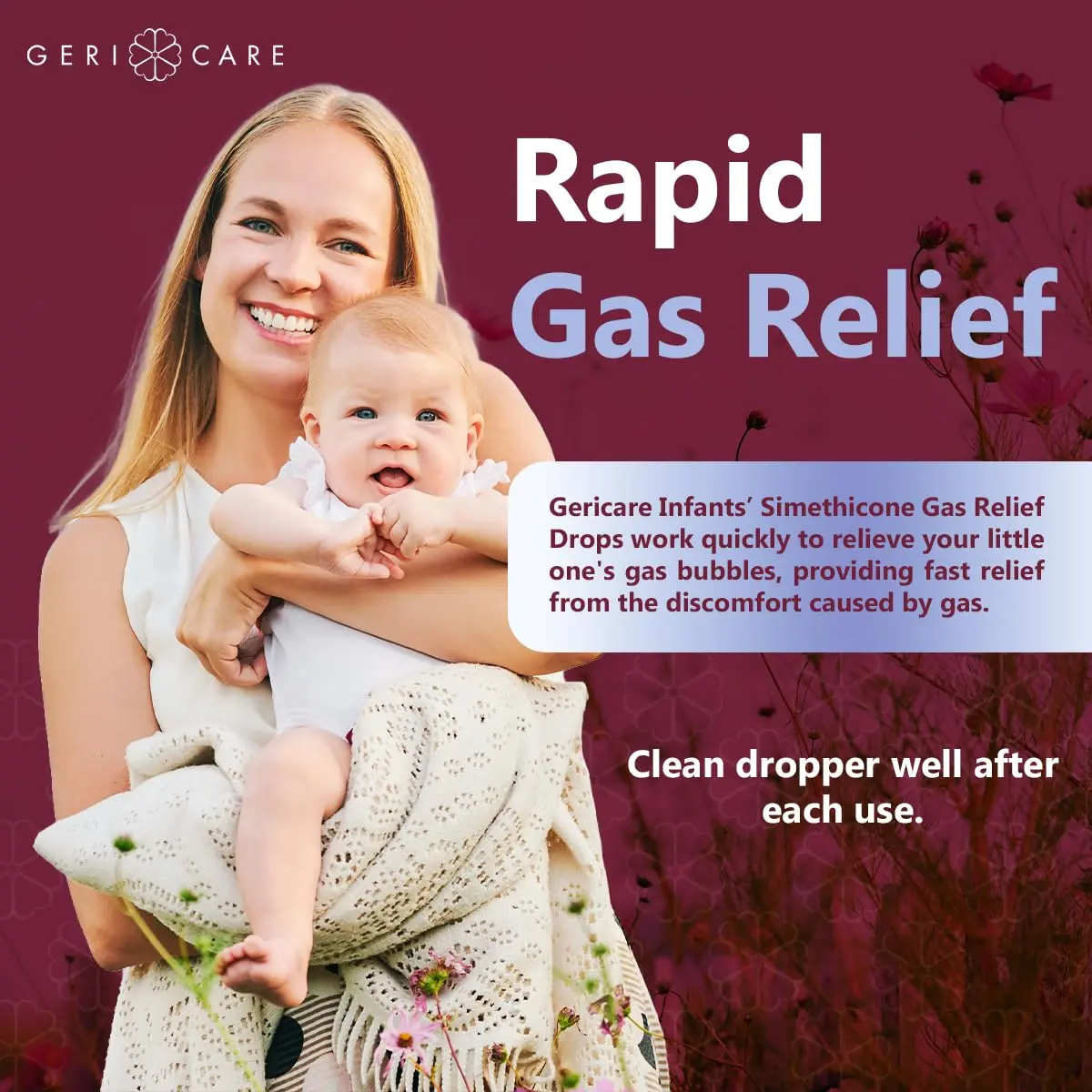 GeriCare Infants’ Gas Relief Drops Simethicone 20mg | Safe & Gentle Relief for Babies in India - view 7