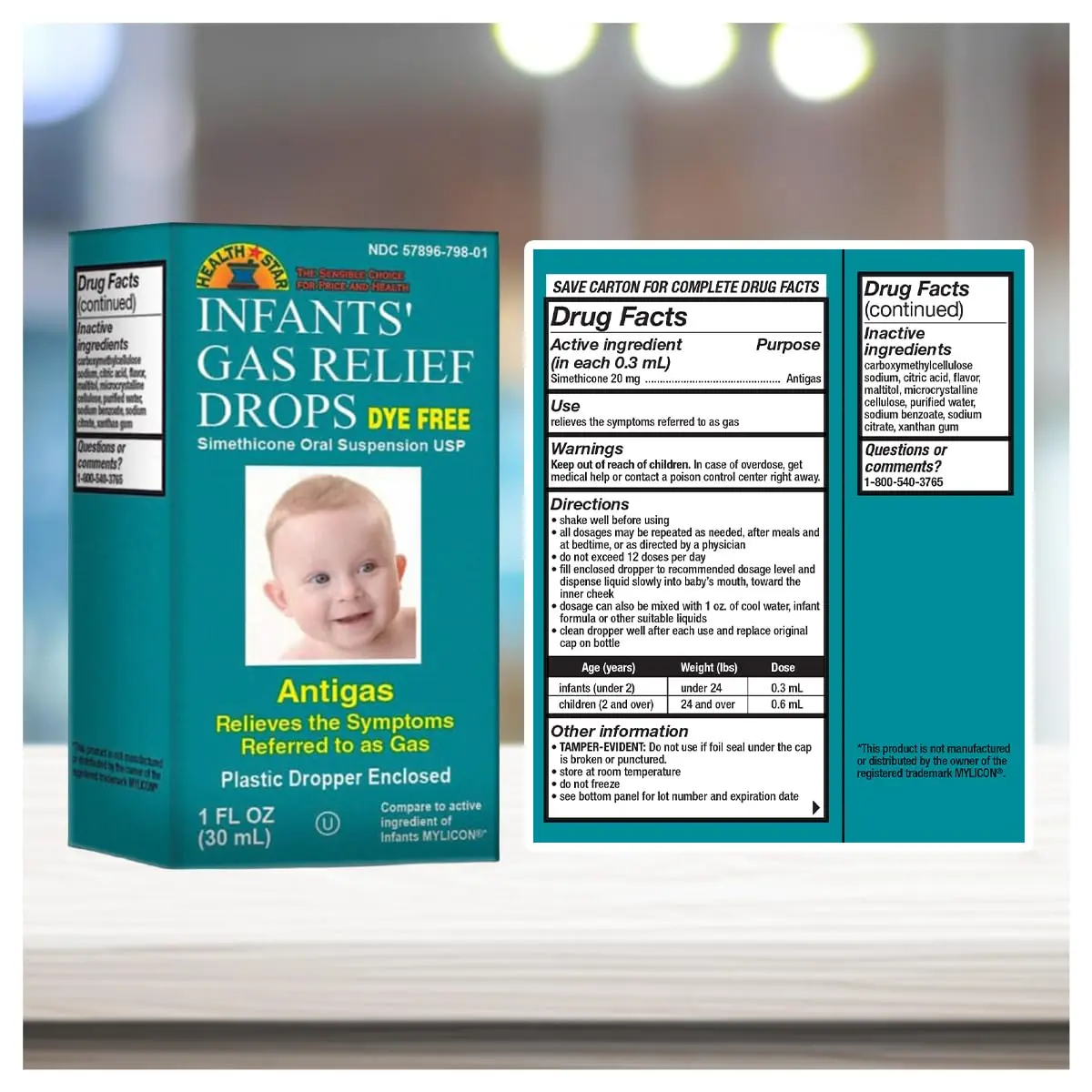 GeriCare Infants’ Gas Relief Drops Simethicone 20mg | Safe & Gentle Relief for Babies in India - view 4