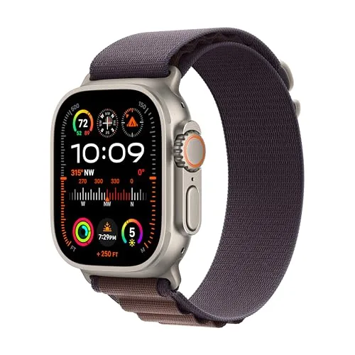 Apple Watch Ultra 2 Smartwatch with Titanium Case & Indigo Alpine Loop, 49mm | Rugged Fitness Tracker - main product image