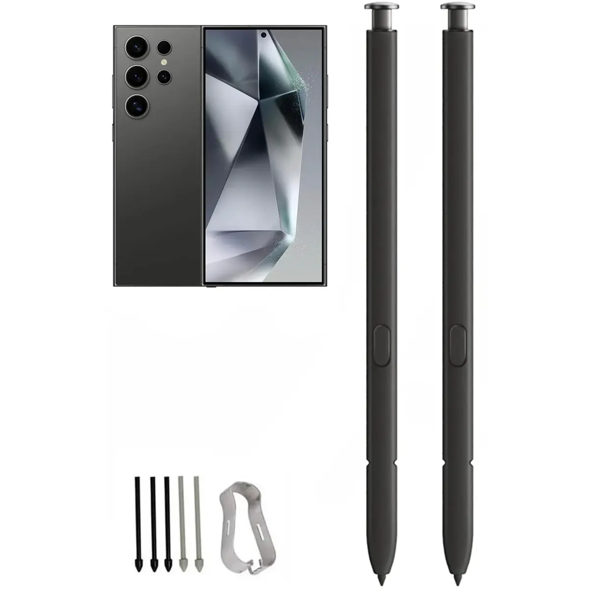 Befzygwk Replacement Stylus Pen for Samsung Galaxy S24 Ultra 5G (2-Pack, Black) | 4096 Pressure Levels - main product image