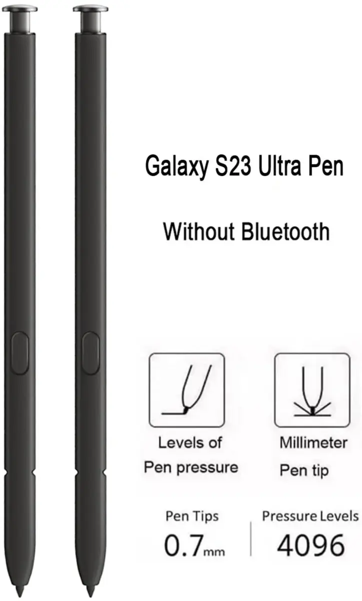 Befzygwk Replacement Stylus Pen for Samsung Galaxy S24 Ultra 5G (2-Pack, Black) | 4096 Pressure Levels - view 3