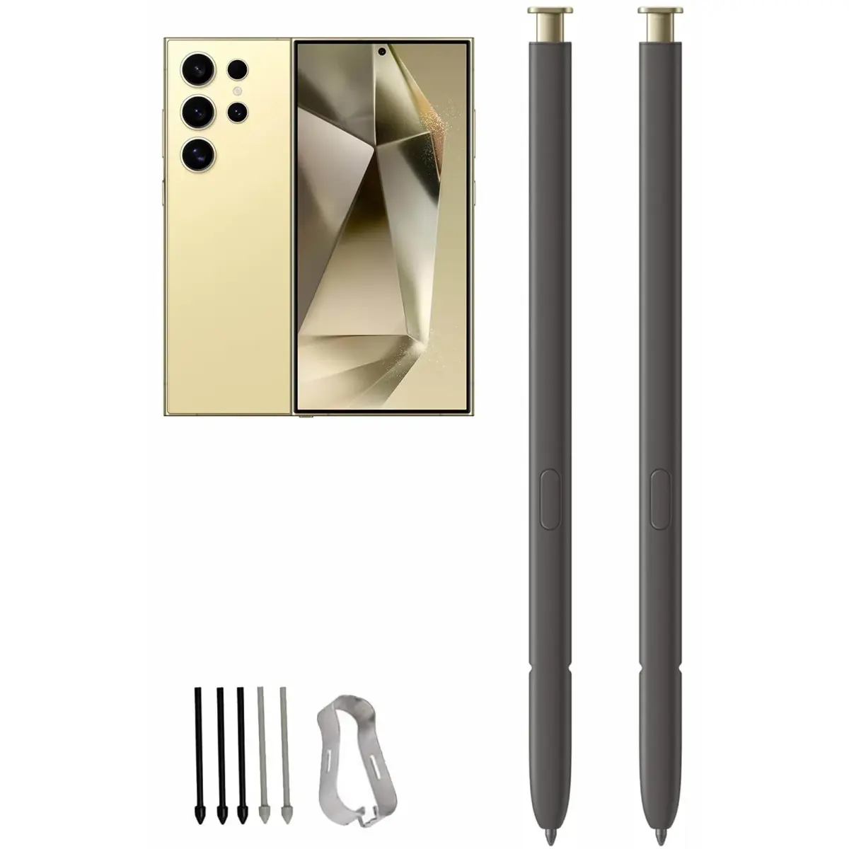 Befzygwk Replacement Stylus Pen for Samsung Galaxy S24 Ultra 5G (2-Pack, Yellow) | 4096 Pressure Levels - main product image
