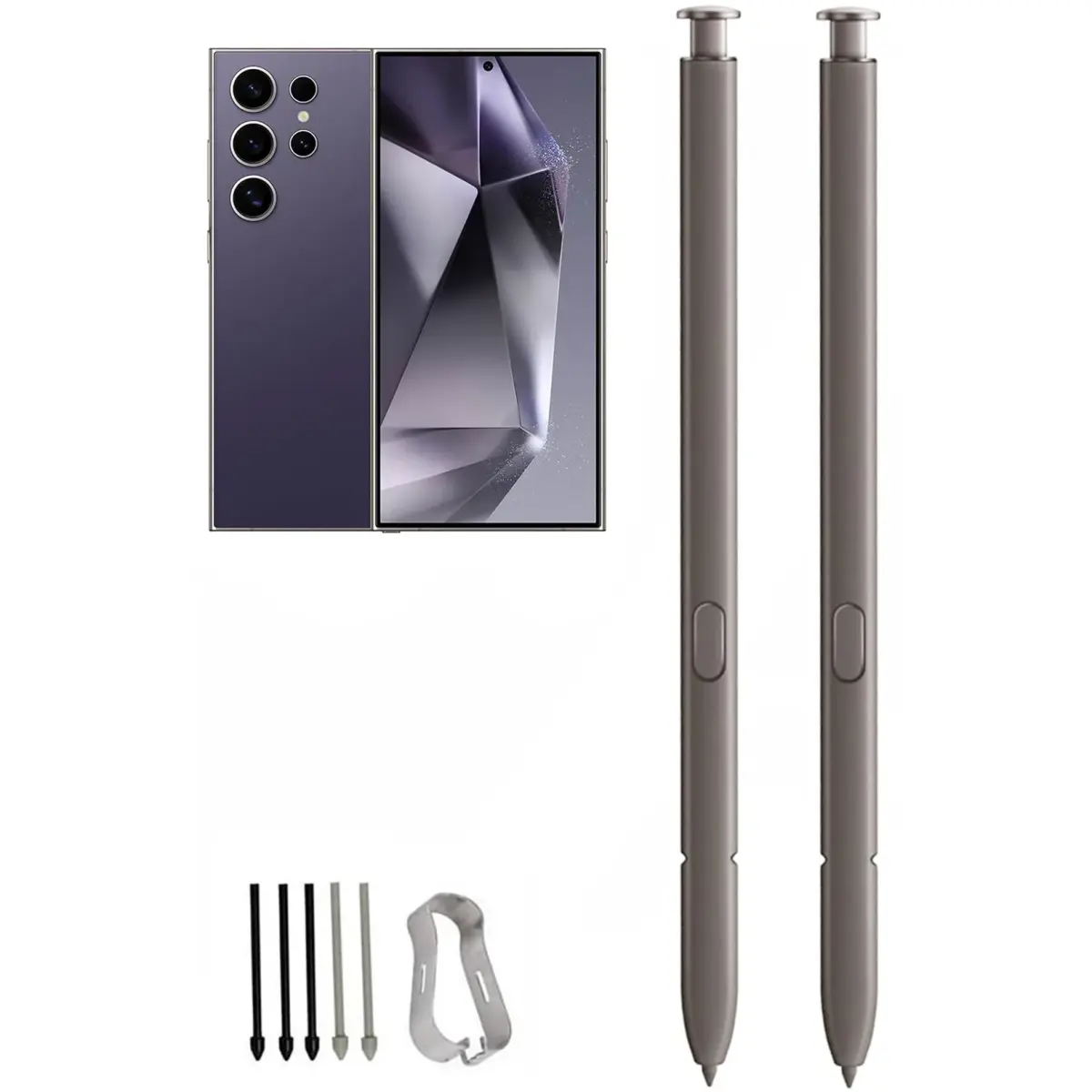 Befzygwk Stylus Pen Replacement for Samsung Galaxy S24 Ultra 5G (Violet, 2-Pack) | 4096 Pressure Levels - main product image