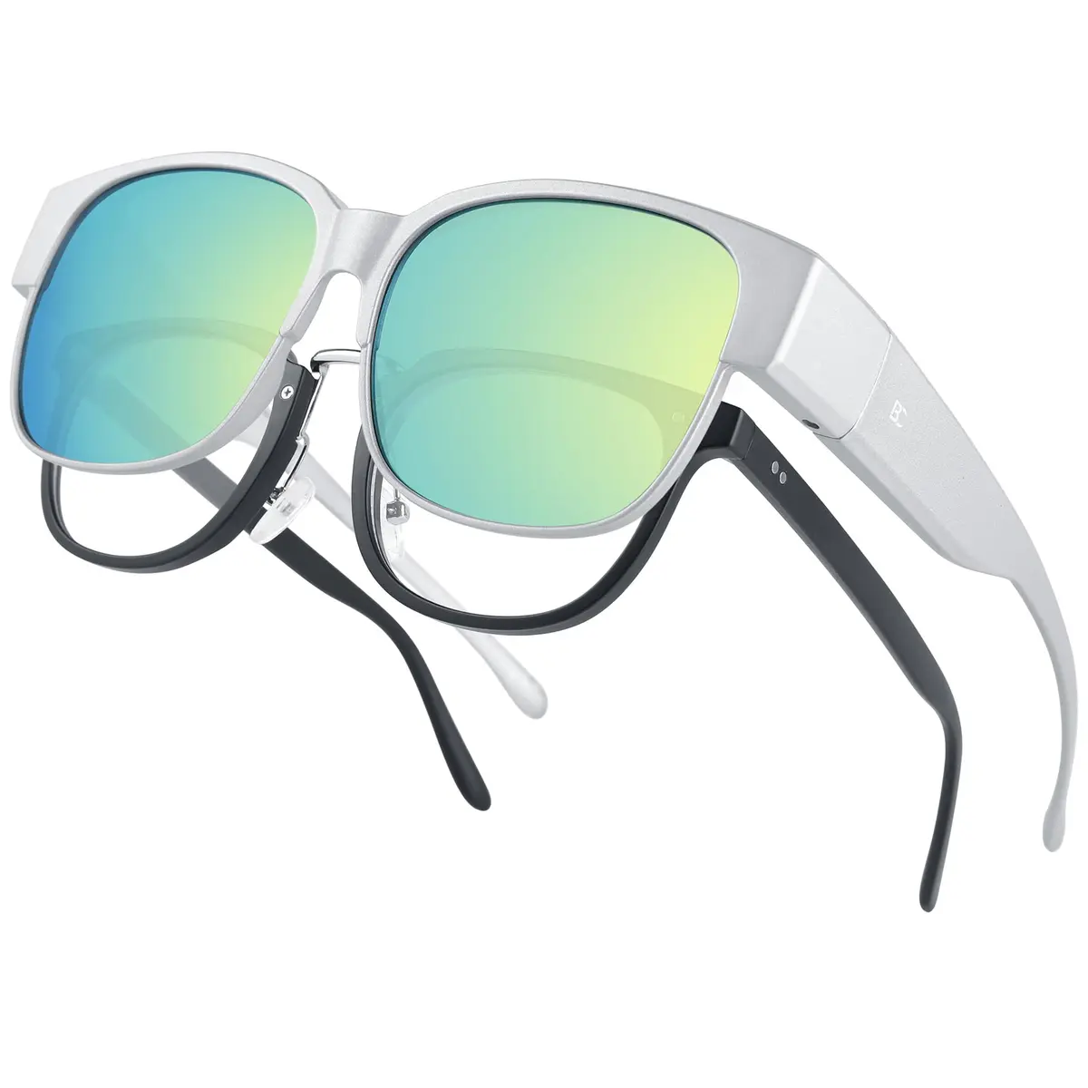 BIRCEN Polarized Fit Over Sunglasses for Prescription Glasses, TR90 Frame, 58mm Lens | UV Protection Wrap Around Shades - main product image
