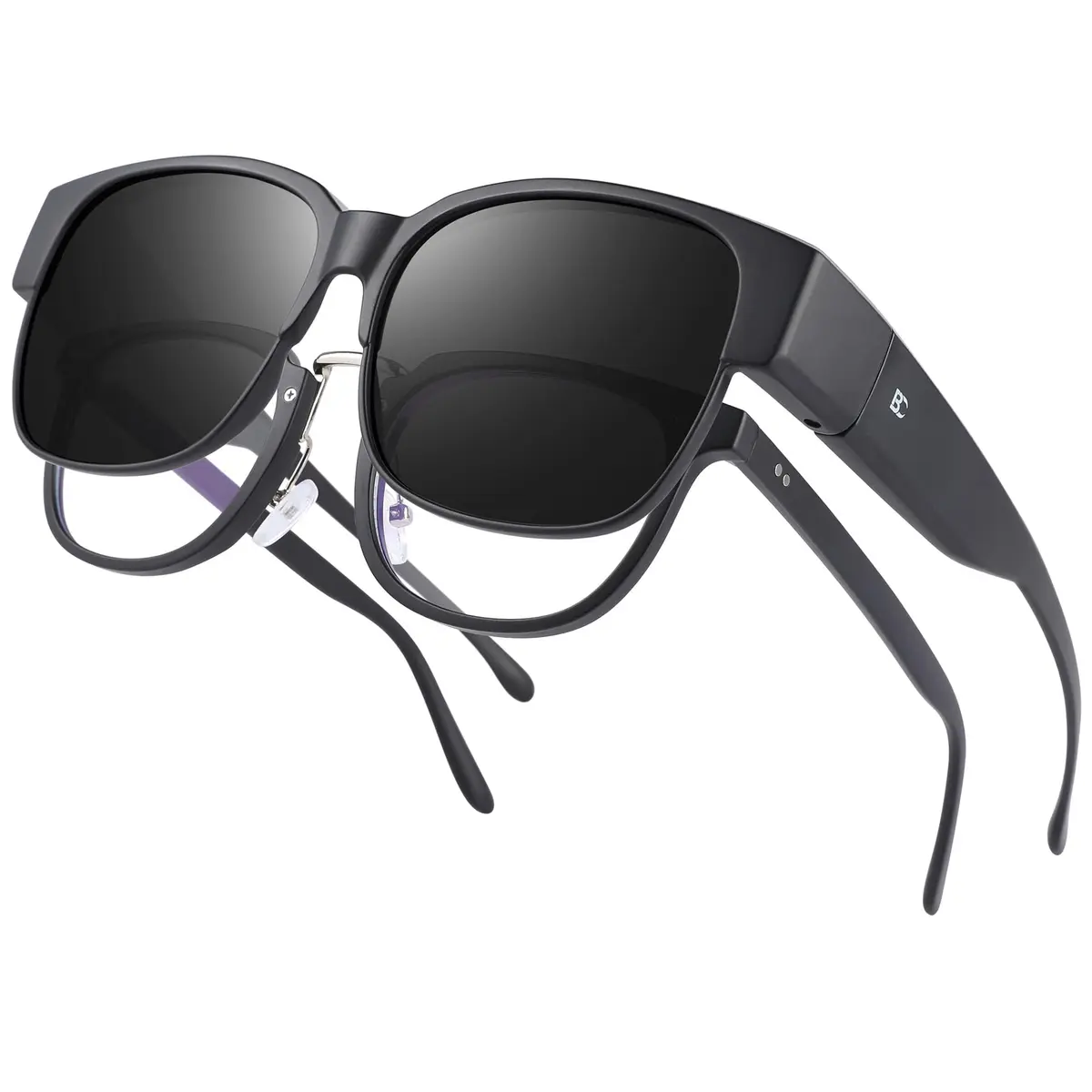 BIRCEN Polarized Fit Over Sunglasses for Prescription Glasses - TR90 Frame, UV Protection, 58mm Lens Width - main product image
