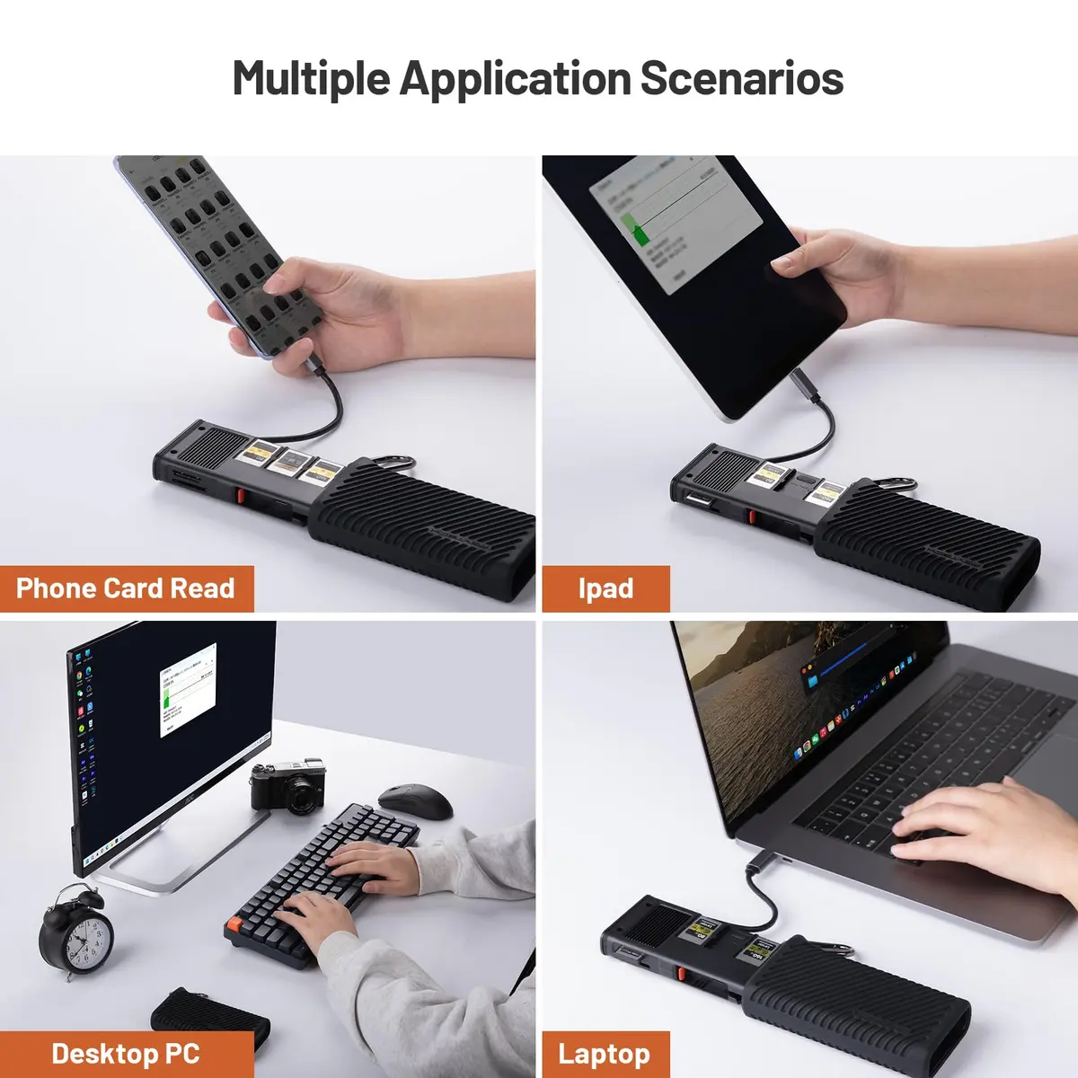 PGYTECH CFexpress Type B Card Reader Case USB 3.2 | 10Gbps Data Transfer, Aluminum Alloy, Black - view 6